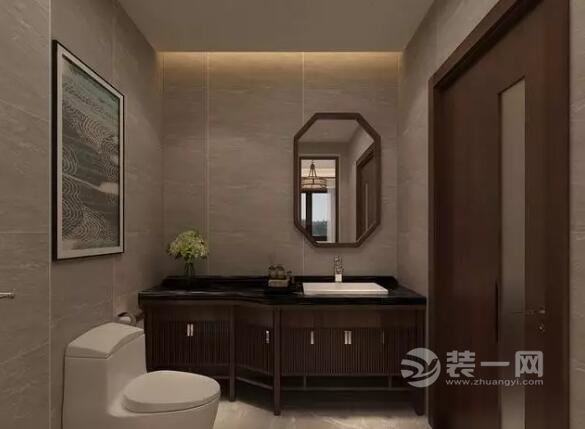 中式三口之家别墅样板间装修效果图